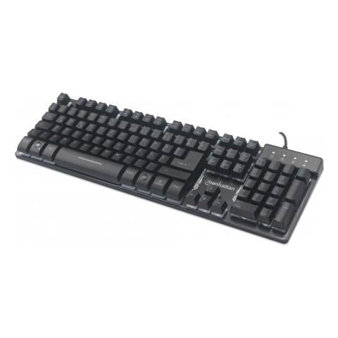 178457 Tastiera Usb Qwerty Spagnolo Nero - Foto 1