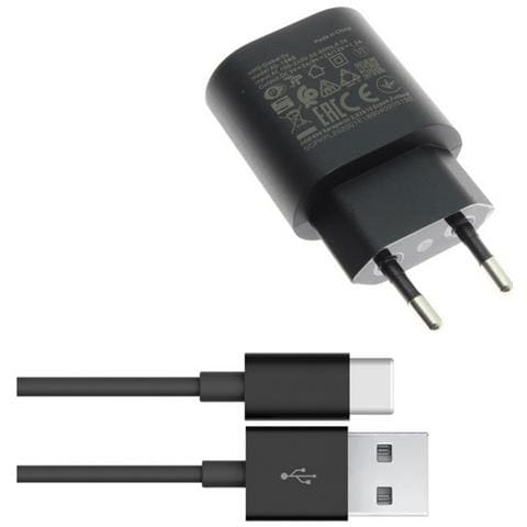 Caricabatterie Originale Da Parete Per Casa Usb Ad-18we 18w+ Cavo Type C Black Bulk - Foto 2