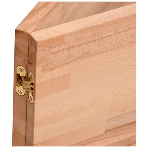 Banco Da Lavoro 150x55x81,5 Cm Legno Massello Faggio E Metallo - Foto 2