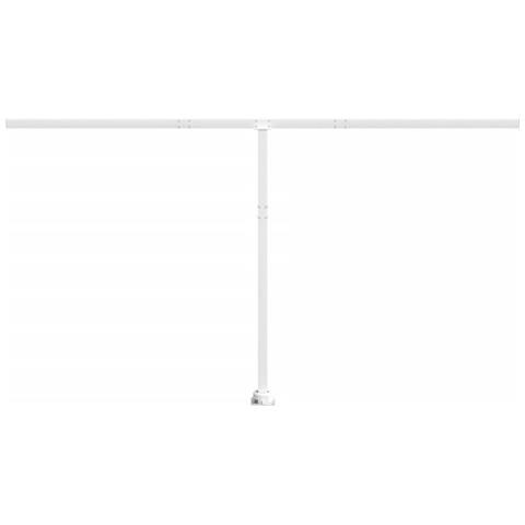 Set Pali Per Tenda Da Sole Bianco 450x245 Cm Ferro - Foto 3