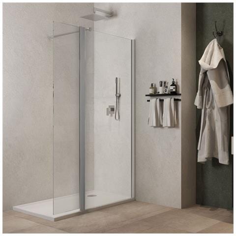 Box Cabina Doccia Angolare Corner Due Ante Scorrevoli Cristallo Temprato - Foto 1