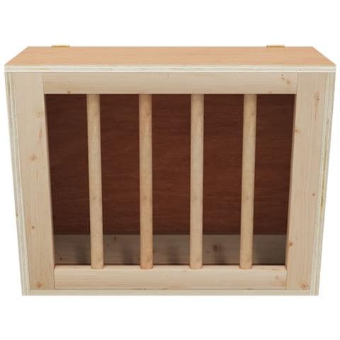 Mangiatoia Per Conigli 25x18,5x20,5 Cm Legno Massello Di Abete - Foto 1