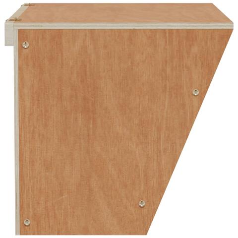 Mangiatoia Per Conigli 25x18,5x20,5 Cm Legno Massello Di Abete - Foto 2