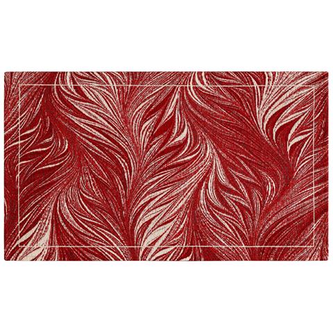 Tappeto Arredo Salotto Antiscivolo Scendiletto Camera Dis. Dallas By Suardi 140x200 Rosso - Foto 1