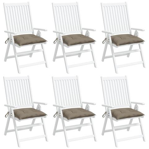 Cuscini Per Pallet 6 Pz Tortora 50x50x7 Cm Tessuto Oxford - Foto 2