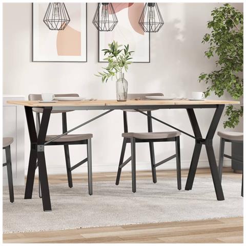 Telaio Gambe A Y Per Tavolo Da Pranzo 140x60x73 Cm In Ghisa - Foto 3