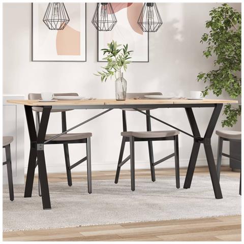 Telaio Gambe A Y Per Tavolo Da Pranzo 140x60x73 Cm In Ghisa - Foto 1