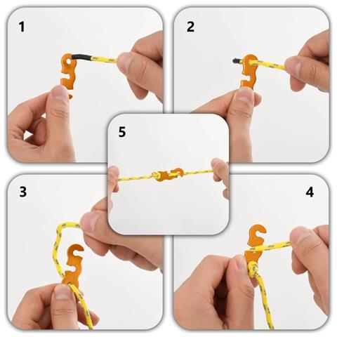 Corde Per Tenda Con Chiavi Riflettenti 8 Pz 4 M 4 Mm - Foto 2