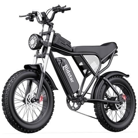 Q20 Bicicletta Elettrica - Potenza 750w Batteria 48v20ah Ruote 20 Pollici Freno A Disco Idraulico - Nero - Foto 1