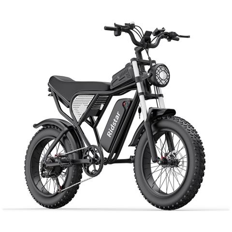 Q20 Bicicletta Elettrica - Potenza 750w Batteria 48v20ah Ruote 20 Pollici Freno A Disco Idraulico - Nero - Foto 2