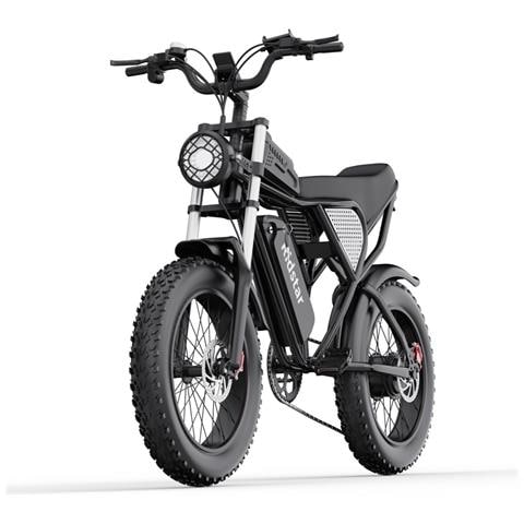 Q20 Bicicletta Elettrica - Potenza 750w Batteria 48v20ah Ruote 20 Pollici Freno A Disco Idraulico - Nero - Foto 5