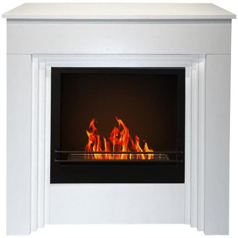 Camino A Bioetanolo Da Terra Bellini In Legno Bianco Made In Italy L96 X P35 X H96 - Foto 1