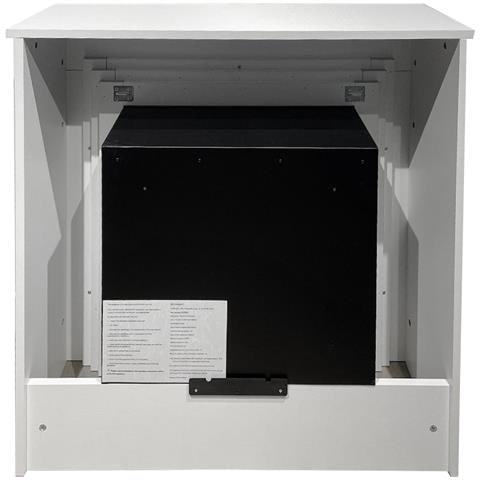 Camino A Bioetanolo Da Terra Bellini In Legno Bianco Made In Italy L96 X P35 X H96 - Foto 5