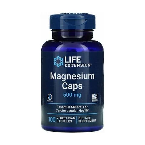 Magnesio Caps 500 Mg 100 Capsule Vegetariane Life Extension - Foto 1