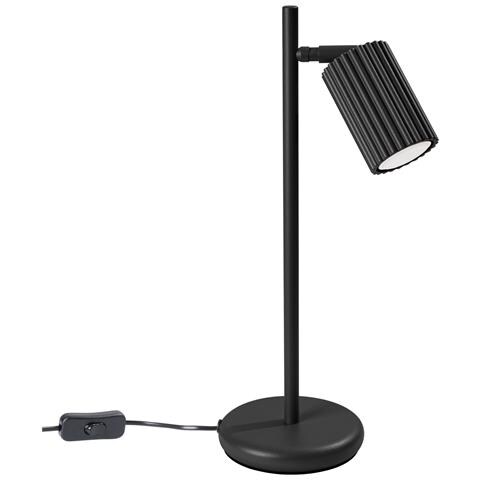 Lampada Da Tavolo Karbon Nero Sl. 1586 - Minimalista Lampada Da Scrivania Nero 43x14.5x19.5 Cm - Foto 1