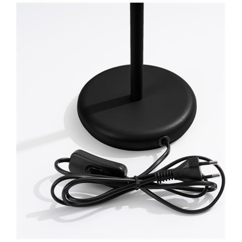 Lampada Da Tavolo Karbon Nero Sl. 1586 - Minimalista Lampada Da Scrivania Nero 43x14.5x19.5 Cm - Foto 8