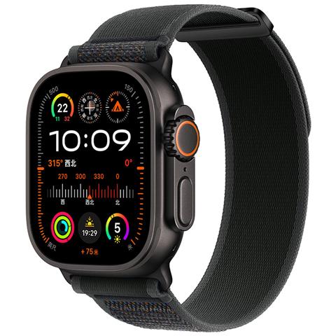 Cinturini Per Orologi In Nylon Compatibili Con Apple Watch - Cinturini Sportivi Traspiranti Per Iwatch Serie 8/7/6/5/4/3/2/1/se/ultra Black L - Foto 4