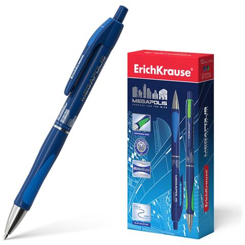 31 penna a sfera Blu Penna a sfera retrattile a clip Medio 12 pz - Foto 1