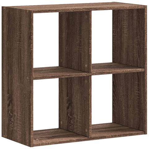 Libreria Rovere Marrone 68,5x32x68,5 Cm In Legno Multistrato - Foto 2