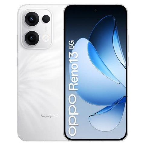Reno13 5G 256GB 12GB Ram Display 6.59" Main Camera 50MP Dual Nano Sim USB Type-C Dimensity 8350 5600 mAh Plume White Tim - Foto 1