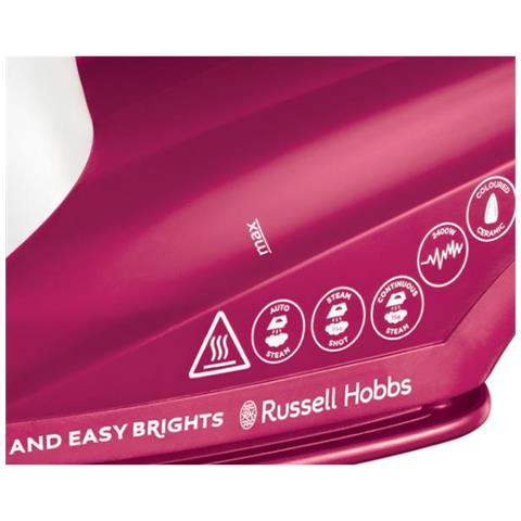 26480-56 Ferro Da Stiro Ferro Da Stiro A Secco E A Vapore Piastra In Ceramica Rosso, Bianco - Foto 2