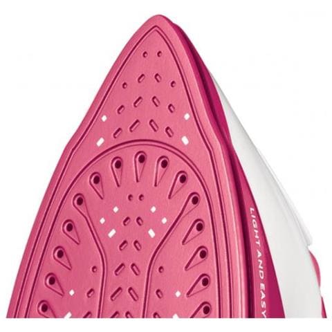 26480-56 Ferro Da Stiro Ferro Da Stiro A Secco E A Vapore Piastra In Ceramica Rosso, Bianco - Foto 1