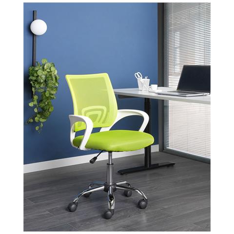 Sedia Da Ufficio Solid Verde Lime - Foto 1