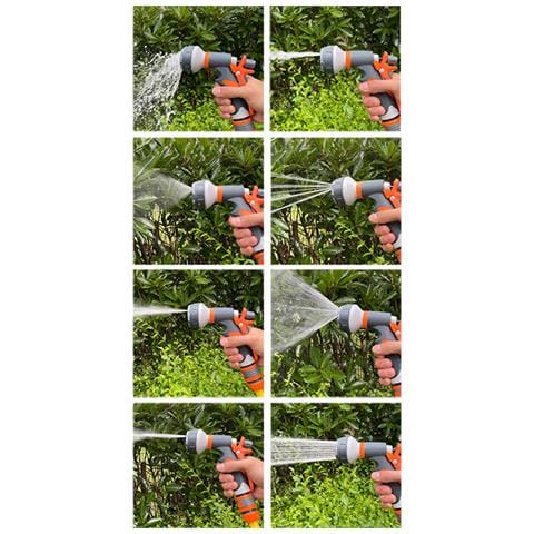 Pistola Ad Acqua Ad Alta Pressione A 8 Modalità Con Connettori Rapidi - Foto 2