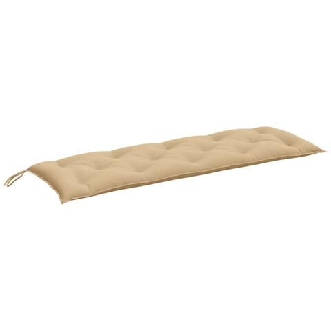 Cuscino Panca Da Giardino Beige Mélange 150x50x7 Cm In Tessuto - Foto 1