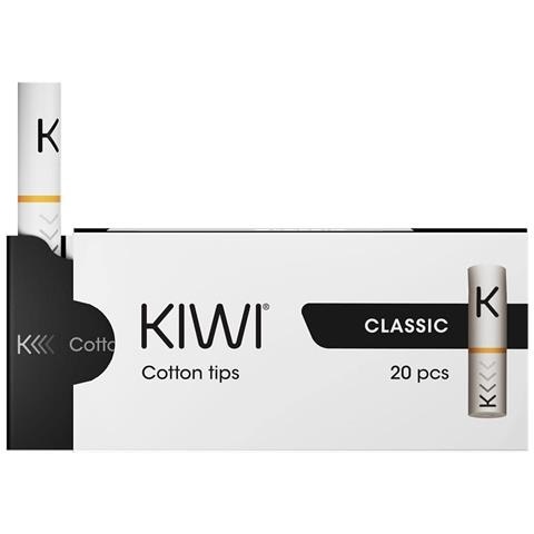 Kiwi Ricambi, Tips Ufficiali In Cotone Per Sigaretta Elettronica Kiwi, Pacchetto Da 20, No E-liquind, No Nicotina (classic) - Foto 1