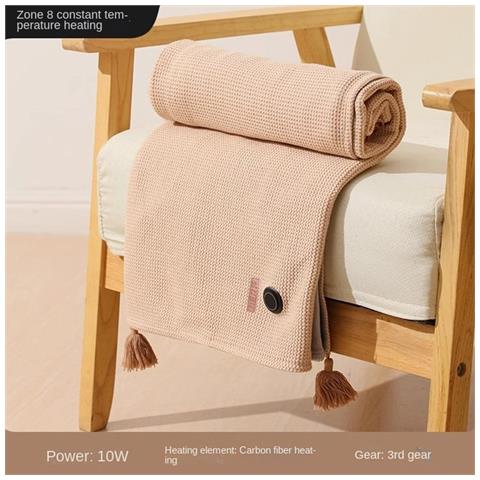 Coperta Scialle Riscaldata - Comfort Alimentato Tramite Usb Beige - Foto 2