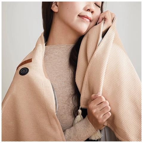 Coperta Scialle Riscaldata - Comfort Alimentato Tramite Usb Beige - Foto 5