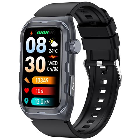 Smartwatch Per La Salute Con Monitoraggio Ecg, Pressione Sanguigna E Ossigeno Nel Sangue Black - Foto 1