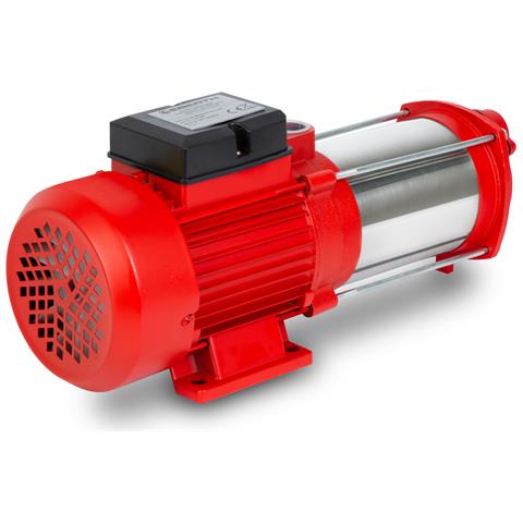 Pompa Da Giardino Multistadio Portata 2400 L/h, Pressione Di Mandata 4 Bar, Potenza 370 Watt, Altezza Di Aspirazione 8 M, Altezza Di Mandata 40 M, Pompa Dell’acqua Autoadescante Con Attacco Filettato 1"" - Foto 2