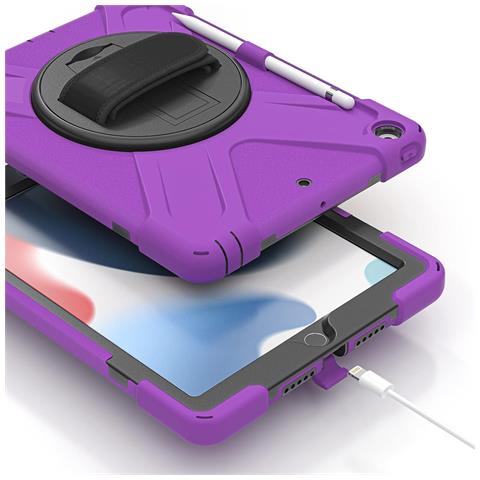 Custodia Per Ipad Pro 10.5” Con Supporto E Tracolla Viola - Foto 2