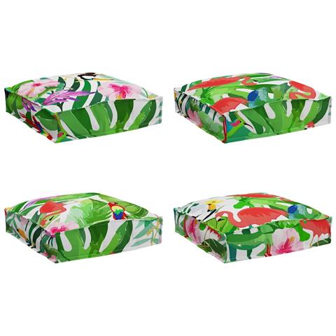 Cuscino per seduta pallet 4 pcs Multicolore 40 x 40 x 8 cm - Foto 1