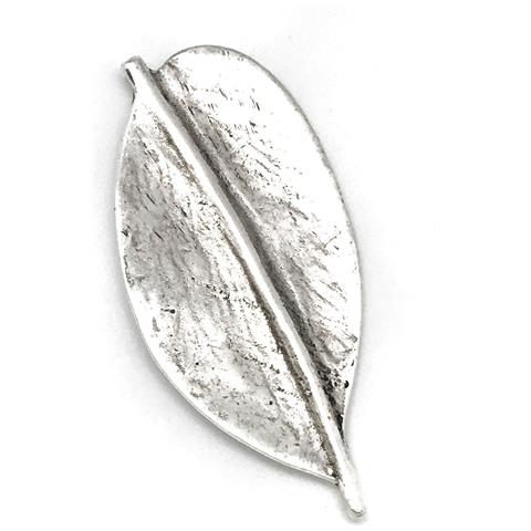 Spilla A Foglia Placcata In Argento 8,5x4cm ""perfect Leaf Gd"" - Foto 1