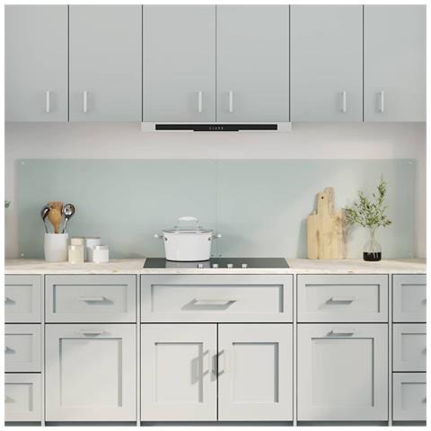Rivestimento da Cucina 2 pcs Bianco 100 x 50 cm vetro temperato - Foto 2