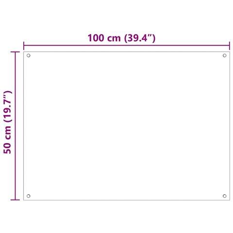 Rivestimento da Cucina 2 pcs Bianco 100 x 50 cm vetro temperato - Foto 8