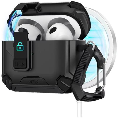 Custodia Magnetica Per Airpods 4: Cover Protettiva In Tpu E Pc Con Supporto, Compatibile Con Apple Airpods 4 - Foto 1