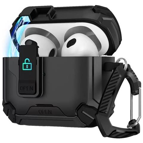 Custodia Magnetica Per Airpods 4: Cover Protettiva In Tpu E Pc Con Supporto, Compatibile Con Apple Airpods 4 - Foto 2