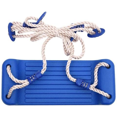 Seggiolini Altalena 2 pz con Pietre Arrampicata Blu Polietilene - Foto 2