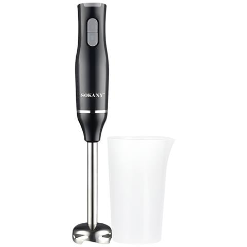 Frullatore A Immersione 400w A 2 Velocità Inox Con Bicchiere, Nero - Foto 1