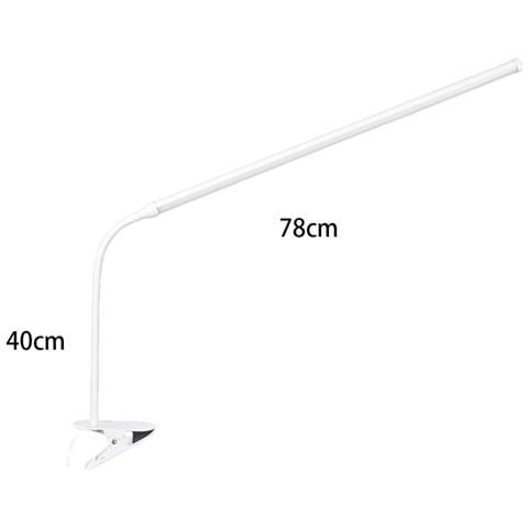 Lampada Da Scrivania Clip-on Led Per Cura Degli Occhi — Spettro Completo, Senza Sfarfallio, Alimentazione Usb, Collo Flessibile 360° (28cm / 38cm / 58cm / 78cm) 78 Cm - Foto 1
