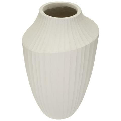 Vaso Ice Alto In Magnesio Color Crema Con Coste Verticali - Foto 2