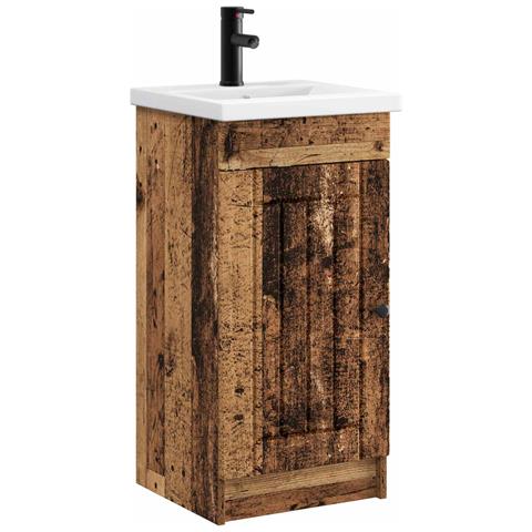 Mobile da bagno con lavabo Legno antico 42 x 40 x 84,5 cm - Foto 1