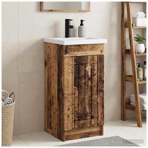Mobile da bagno con lavabo Legno antico 42 x 40 x 84,5 cm - Foto 2