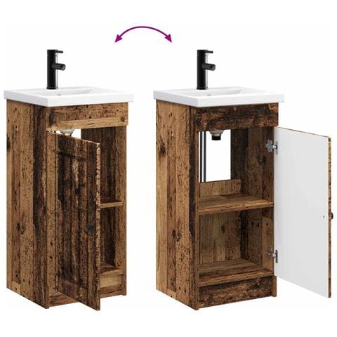 Mobile da bagno con lavabo Legno antico 42 x 40 x 84,5 cm - Foto 9
