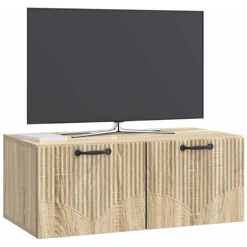 Mobile Porta TV da Muro Rovere Sonoma 78,5 x 41 x 30 cm - Foto 2