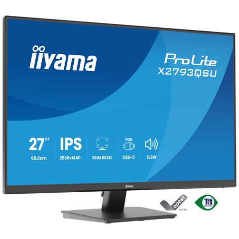 ProLite X2793QSU-B1 Monitor PC 68,6 cm (27") 2560 x 1440 Pixel Quad HD LED Nero - Foto 1